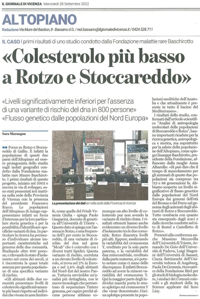Articolo Giornale di Vicenza